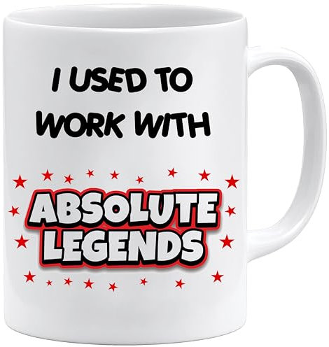 Acen Merchandise Office Mug - Leaving Gifts | I Used to Work with Absolute Legends Mug | Funny Work Gifts | Funny Work Colleague Gifts | Leaving Gifts for Colleagues | Colleague Leaving Gifts