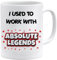 Acen Merchandise Office Mug - Leaving Gifts | I Used to Work with Absolute Legends Mug | Funny Work Gifts | Funny Work Colleague Gifts | Leaving Gifts for Colleagues | Colleague Leaving Gifts