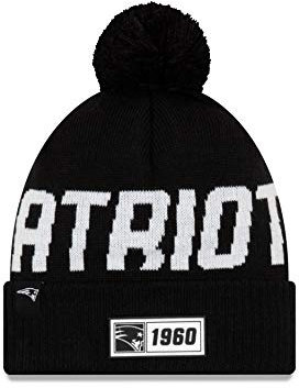 New Era NFL 19 Sport Knit Mütze New England Patriots Schwarz, Size:ONE Size