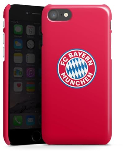 Premium Case kompatibel mit Apple iPhone SE (2020) Smartphone Handyhülle Schutzhülle glänzend FC Bayern München FCB Logo