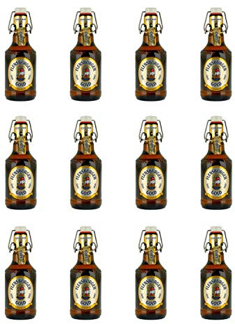 Flensburger Gold Beer 330ml Glass Bottle - Pack of 12