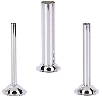 Cabilock 3 Piezas Embutidoras de Salchichas de Acero Inoxidable Embudos Embudos Herramienta de Llenado de Salchichas para Picadora de Carne Picadora de Alimentos