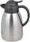 METRO Professional Caraffa termica in acciaio inossidabile, 1.5 L, con pulsante, argento/nero