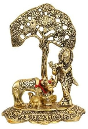 Tarini Gallery Metal Idol Statue Sculpture Indian Decor Antique for Home Temple Decoration and Gifting (Design 2)