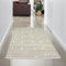 CARPETIA Schlichter Orientteppich mit modernem Design | pflegeleicht | Creme, 80 x 300 cm