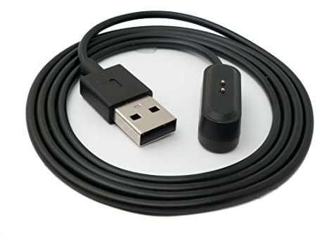 System-S USB 2.0 Kabel 100 cm Ladekabel für Oppo Watch Free Smartwatch in Schwarz