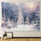 JOTOM Weihnachten Wandteppich Wall Hanging Neujahr Wandteppich Tapestry für Wohnzimmer Schlafzimmer Schlafsaal Dekorationen Veranda Hänge (Schnee Baum)