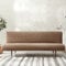 Hiseng Sofabezug 3 Sitzer Ohne Armlehne, Moderner Druck Clic Clac Sofahusse Stretch Schutzhülle Protector Bettcouch Schonbezug Couch überzug Sofabettüberzug (L:180-200cm,Braun)