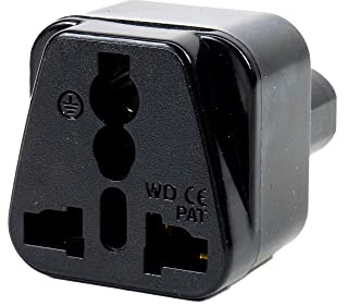 PNI UK-Europe Steckdosenadapter, 220 V, Schwarz