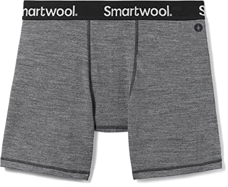 Smartwool Men's Boxer Brief, Medium Gray Heather, Large