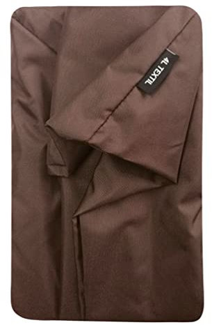 4L Textil Koko Wasserabweisendes Hundebett Bezug abnehmbar und waschbar Hundekorb mittelgroße Hunde Hundekissen flauschig Hundekörbchen Hundesofa (Ersatzbezug(80x60 cm), Braun)
