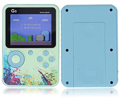 Cuifati Consola de Juegos Portátil, Pantalla a Color de 3,0 Pulgadas Mini Consola de Videojuegos Retro con 500 Juegos Clásicos de FC, Batería Recargable de 1020MAH Soporte de Gameboy para (Verde)