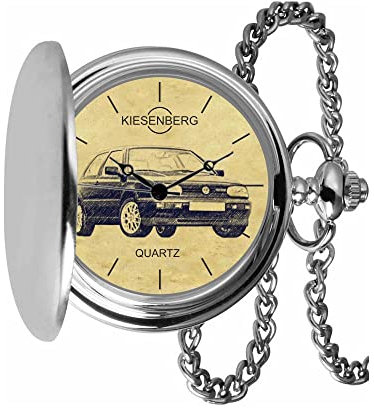 KIESENBERG Taschenuhr Vintage Silber Persönliches Geschenk für Golf GTI III Herren Uhr TA-5052
