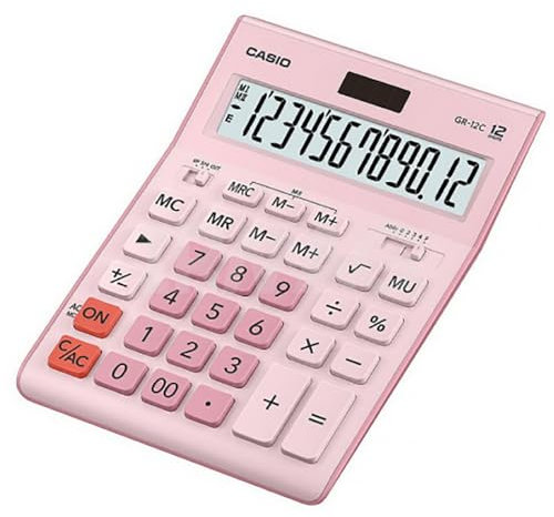 Calculatrice Casio GR-12C Rose