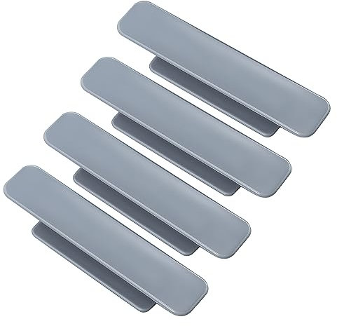 Selbstklebende Türgriff Grau Möbelgriffe Kunststoff Balkontürgriff Griffe Schrankgriffe Fenstergriff Schubladengriffe für Türen,Fenster,Schränke,Kühlschränke (4 Pcs)