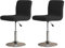 LIFEDX Stuhlhussen Barhocker Bezüge Barstuhlbezug Stretch mit Rückenlehne 2/4/6 Stück, Hussen für Barhocker Bar Waschbarer Stuhl Abdeckung Passend, für Hohe Barhocker Stuhl Bezüge-Black||2PCS