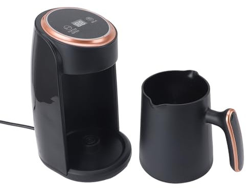 Riuulity Cafetera Turca Hervidor Eléctrico de Acero Inoxidable de 600 W, Calefacción Eficiente para Viajes en Casa o Oficina, Funcionamiento Rápido, Capacidad de 300 Ml