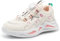 Chaussures de Course Fille Basket Enfants Athlétiques Sneakers Garçon de Sport Running Walkingshoes Compétition Entraînement Shoes Été Léger Blanc Rose 31