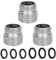 3 Pezzi Adattatore per Rubinetto, CNYMANY Maschio da M20 mm a Maschio M18 mm per rubinetto da cucina adattatore per rubinetto da lavandino collegamento tubo da giardino filtro dell'acqua