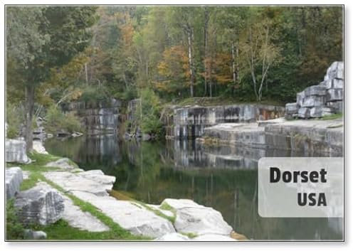 Imán para nevera, la cantera de mármol más antigua de los Estados Unidos, ubicada en la hermosa ciudad de Dorset, Vermont