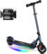 Caroma E Scooter Kinder von 8-12 Jahren, 150W Motor, 16 km/h, E Roller Kinder, Einstellbare Geschwindigkeit & Höhe, Bunte Lichter, LED Display, Faltbarer Elektroroller für Kinder