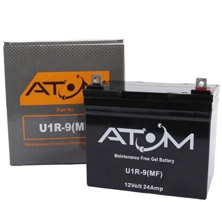 Atom Advanced U1R 895 Gel Lawnmower/Mini Tractor/Kit Car Battery 12V 24Ah
