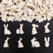 ALEGRE® Ostern Deko Streudeko Holz,100 Stück Tischdeko Ostern Konfetti,Happy Easter Tischdeko,Holzdeko Osterkonfetti,Ostern Dekoration Confetti,Ostern Geschenke Basteln,Ostern DIY Supplies,Hasen Deko