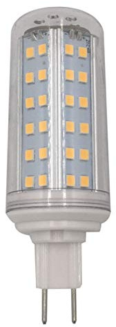 QZCX LED mais, Mais LED 10W G8.5 G8.5 alternativa CDM-TC 100W 85-265V coperchio trasparente Lampadine a mais a LED(Warm White3000K)