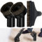 QSLKI 3 Piezas Accesorios De Aspiradora, Cepillo Universal Profesional De Aspiradora De 32 Mm, Cepillos Redondos para Aspiradora De Crin, Adaptador De Aspiradora para Aspiradora De Taller