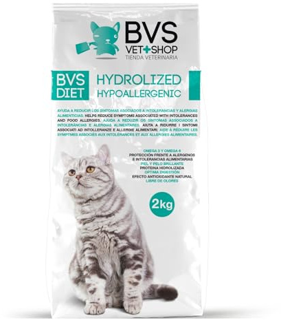 Barakaldo Vet Shop | Diet Katzenfutter | Hydrolyzed Hypoallergenic Grain Free | Schutz vor Allergenen und Lebensmittelunverträglichkeiten | 4 kg