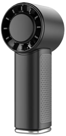 MILUZD Ventilatore portatile portatile a mano, mini ventilatore condizionatore, 2000 mAh, ricaricabile tramite USB, nero, A