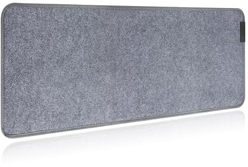 Schreibtischunterlage Filz [Rutschfest] 80x30cm - Premium antirutsch XXL Mauspad - Schreibunterlage für Homeoffice - Schreibtisch Unterlagenmatte - Desk Mat - Schreibtisch Unterlage Büro-dunkelgrau