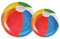 PARTY GO Sommerfest Pappteller 50 Stück Partygeschirr Set Regenbogen Strand Bälle Partyteller einschließlich 23cm Essteller 18cm Dessertteller für 25 Gusets Geburtstagsparty mit Strandthema Poolparty