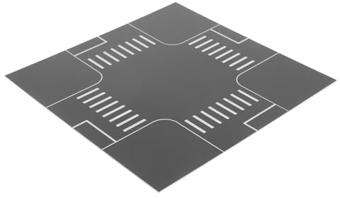 Toyvian Road Model Diy Toy Road Signs Scene Accessories Miniature Traffic Signs Simulation for Table and Miniature Scenery