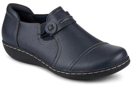 Pavers Womens Smart Elasticated Slip-On Shoes | All Year Round | Slip On Shoe | Pull On | Memory Foam Insole