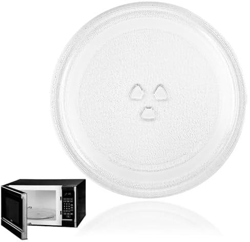 Plato Microondas Universal 245mm Plato Giratorio de Ccristal para Microondas