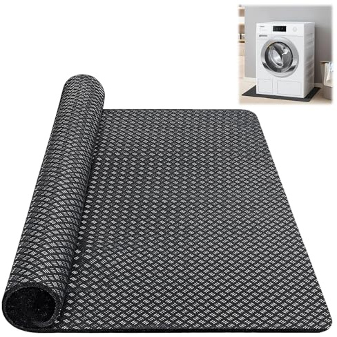 Anti Vibration Pads for Washing Machine 60cm×60cm Double-Sided Non-Slip Cuttable Anti Vibration Mat - Floor Protector for Shock Absorption & Noise Reduction