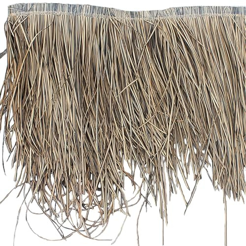 Rollos de paja de palma artificial para techos de cabañas Tiki, decoración de fiesta de jardín, accesorio de valla de paraguas