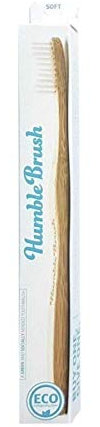 Humble Brush Bambus-Zahnbürste für Erwachsene soft weiß 4 Stück