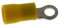 Lumonic 25x capocorda ad anello M4 parzialmente isolato 4-6mm² I capocorda ad anello giallo I set di capocorda, capocorda ad anello M4, capocorda ad a