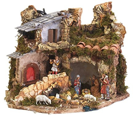 Bertoni Kork mit Haus, Holz, Mehrfarbig, Einheitsgröße