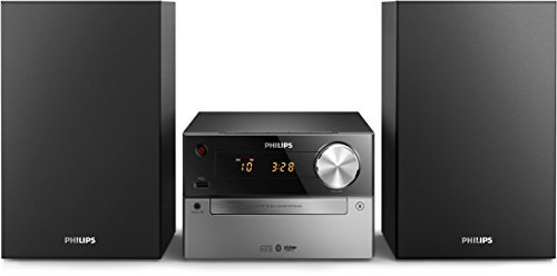 Philips btm2325 Mini Kette HiFi Bluetooth mit CD-Player, Radio FM, USB, Wecker, einfach zu verwenden für Kinder