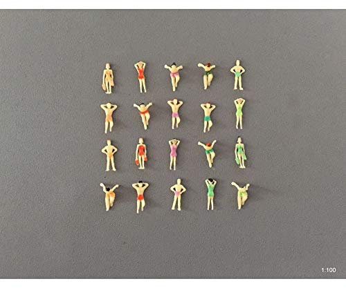 ARCHIFREUNDE 8 x Modell Schwimmer Schwimmen Figuren für Modellbau 1:100 Modelleisenbahn Spur TT