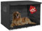 Explore Land Strapazierfähige Hundehütte – Universal-Hundehütte aus Polyester für Haustiere von 61 bis 121,9 cm (91,4 cm (1 Stück), schwarzer Bezug)