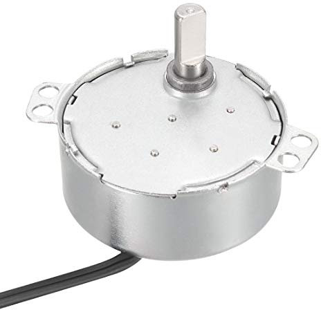 sourcing map Synchronous Gear Motor AC 220-240V 4-5RPM 50-60Hz Electric Motor CCW/CW 4W for Electric Fan