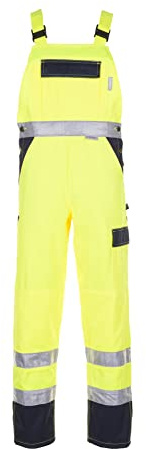 Planam Warnschutz Herren Latzhose 2-farbig