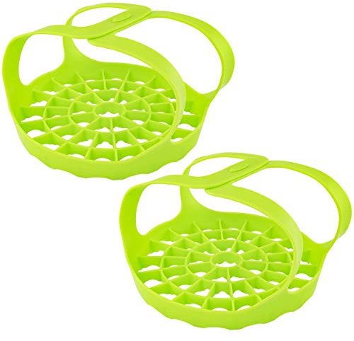 Southern Homewares SH-10331-2 Pressure Cooker Bakeware Sling Silicone Tool Eggs Hot Compatible W/Instant Pot Foldable Easy to Store and Clean, 2 Pack