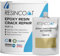 Epoxy Crack Repair Filler, Two Part Epoxy Resin Repair for Concrete Floors, Permanent Repair, No Shrinkage, Fills Cracks up to 20mm, DIY & Professional Use, Interior/Exterior, Clear, 1KG Unit