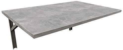 mikon 100x60 Wandtisch Wandklapptisch Küchentisch Schreibtisch Esstisch Klapptisch Esstisch Wandtisch Küchentisch Schreibtisch Kinderschreibtisch Bartisch Computertisch | Beton