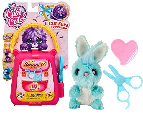Scruff-a-Luvs Little Live Pets Cutie Cuts Lil Snippers Cut Fell, enthüllt, Bräutigam & Love Plüsch-Rettungshaustier 30161
